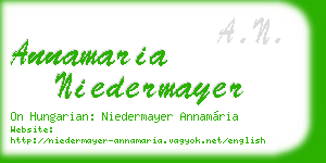 annamaria niedermayer business card